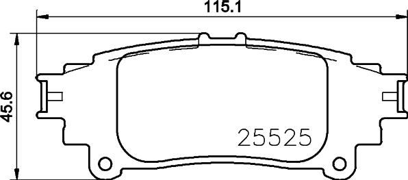 HELLA 8DB 355 036-921 - Kit pastiglie freno, Freno a disco autozon.pro