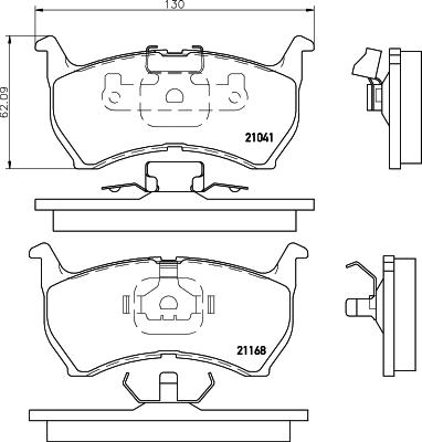 HELLA 8DB 355 036-971 - Kit pastiglie freno, Freno a disco autozon.pro