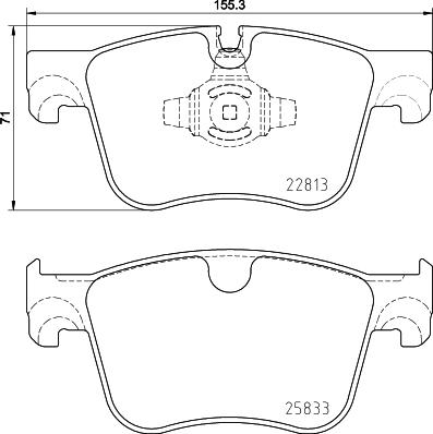 HELLA 8DB 355 036-491 - Kit pastiglie freno, Freno a disco autozon.pro