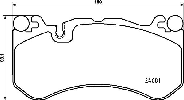 HELLA 8DB 355 036-461 - Kit pastiglie freno, Freno a disco autozon.pro