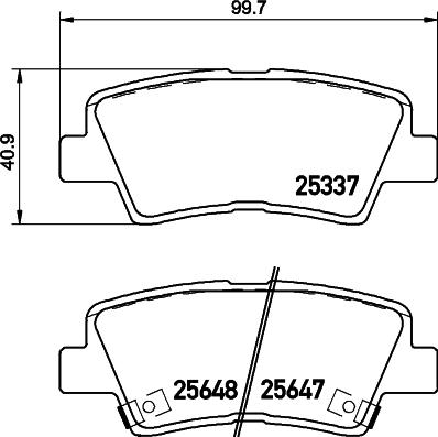 HELLA 8DB 355 036-541 - Kit pastiglie freno, Freno a disco autozon.pro