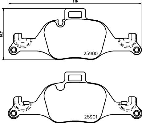 HELLA 8DB 355 036-531 - Kit pastiglie freno, Freno a disco autozon.pro