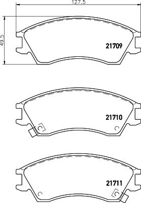 HELLA 8DB 355 036-571 - Kit pastiglie freno, Freno a disco autozon.pro