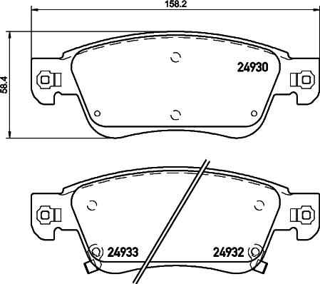 HELLA 8DB 355 036-681 - Kit pastiglie freno, Freno a disco autozon.pro