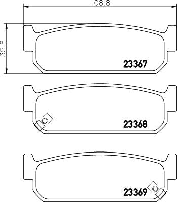 HELLA 8DB 355 036-621 - Kit pastiglie freno, Freno a disco autozon.pro