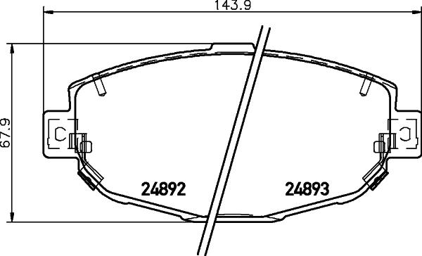 HELLA 8DB 355 036-801 - Kit pastiglie freno, Freno a disco autozon.pro