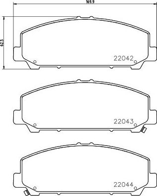 HELLA 8DB 355 036-741 - Kit pastiglie freno, Freno a disco autozon.pro