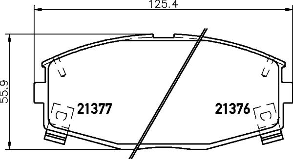 HELLA 8DB 355 036-771 - Kit pastiglie freno, Freno a disco autozon.pro