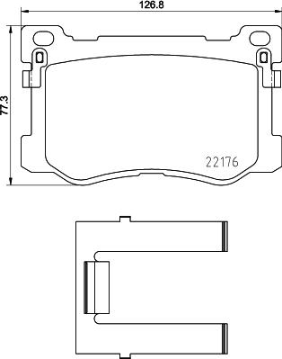 HELLA 8DB 355 030-501 - Kit pastiglie freno, Freno a disco autozon.pro