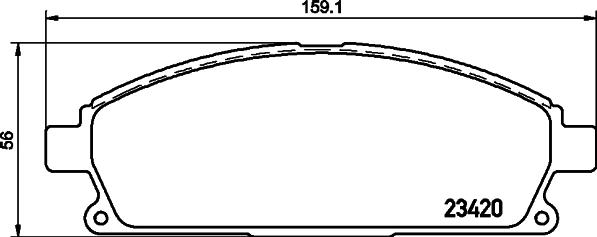 HELLA 8DB 355 030-171 - Kit pastiglie freno, Freno a disco autozon.pro