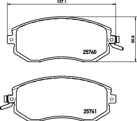 HELLA 8DB 355 030-331 - Kit pastiglie freno, Freno a disco autozon.pro