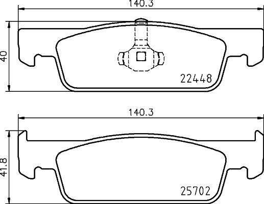 HELLA 8DB 355 031-551 - Kit pastiglie freno, Freno a disco autozon.pro