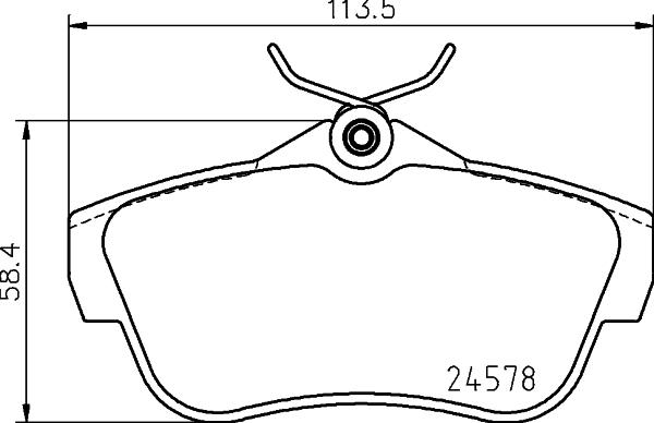 HELLA 8DB 355 031-661 - Kit pastiglie freno, Freno a disco autozon.pro