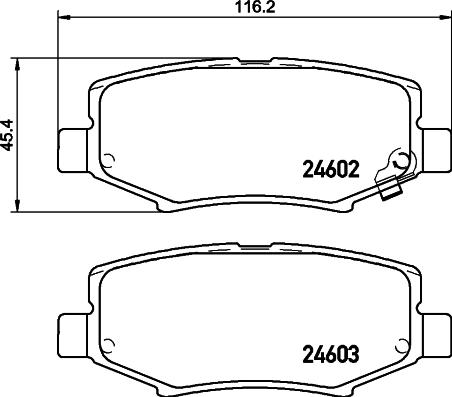 HELLA 8DB 355 031-031 - Kit pastiglie freno, Freno a disco autozon.pro