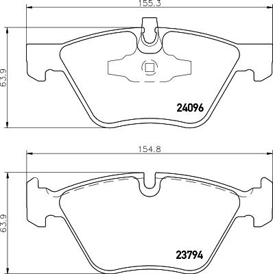 HELLA 8DB 355 031-111 - Kit pastiglie freno, Freno a disco autozon.pro