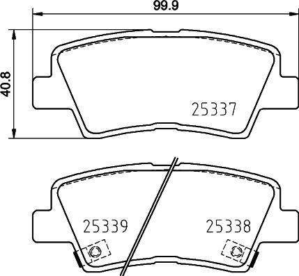 HELLA 8DB 355 031-821 - Kit pastiglie freno, Freno a disco autozon.pro