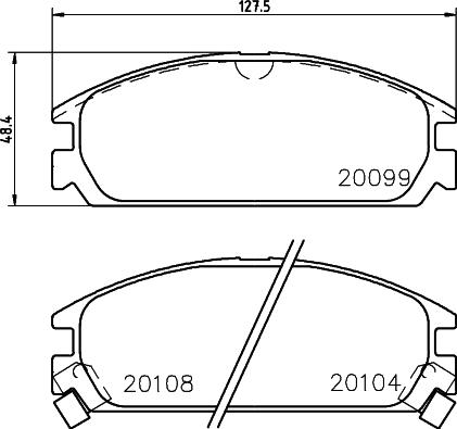 HELLA 8DB 355 031-731 - Kit pastiglie freno, Freno a disco autozon.pro