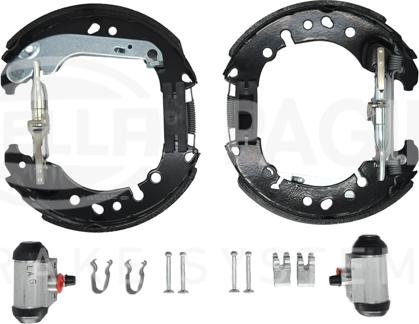 HELLA 8DB 355 038-071 - Kit ganasce freno autozon.pro