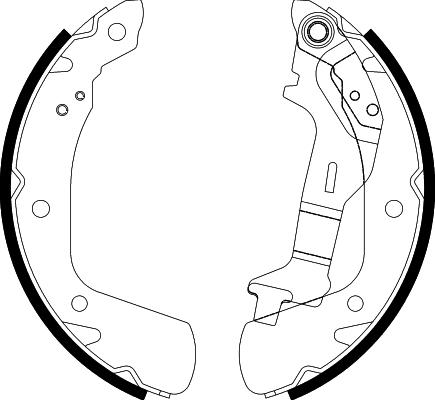 HELLA 8DB 355 038-141 - Kit ganasce freno autozon.pro