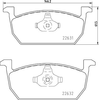 HELLA 8DB 355 032-951 - Kit pastiglie freno, Freno a disco autozon.pro