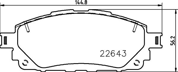 HELLA 8DB 355 032-961 - Kit pastiglie freno, Freno a disco autozon.pro