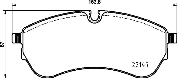 HELLA 8DB 355 032-921 - Kit pastiglie freno, Freno a disco autozon.pro