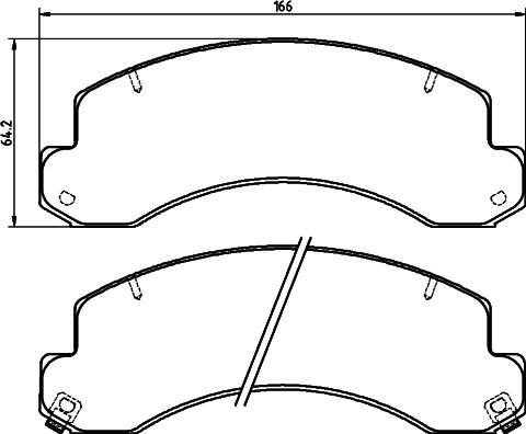 HELLA 8DB 355 032-421 - Kit pastiglie freno, Freno a disco autozon.pro