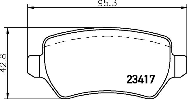 HELLA 8DB 355 032-511 - Kit pastiglie freno, Freno a disco autozon.pro