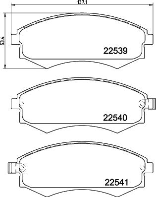 HELLA 8DB 355 032-081 - Kit pastiglie freno, Freno a disco autozon.pro