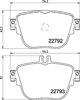 HELLA 8DB 355 032-161 - Kit pastiglie freno, Freno a disco autozon.pro