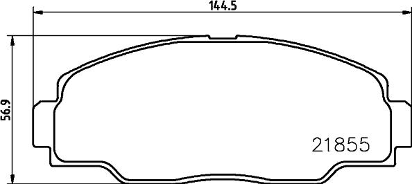 HELLA 8DB 355 032-381 - Kit pastiglie freno, Freno a disco autozon.pro