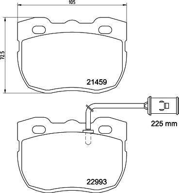 HELLA 8DB 355 037-941 - Kit pastiglie freno, Freno a disco autozon.pro