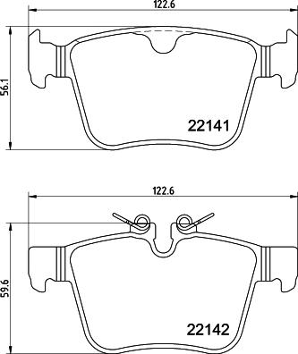 HELLA 8DB 355 037-931 - Kit pastiglie freno, Freno a disco autozon.pro