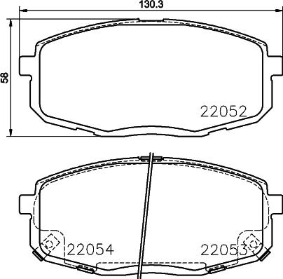 HELLA 8DB 355 037-431 - Kit pastiglie freno, Freno a disco autozon.pro