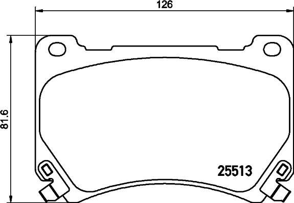 HELLA 8DB 355 037-581 - Kit pastiglie freno, Freno a disco autozon.pro