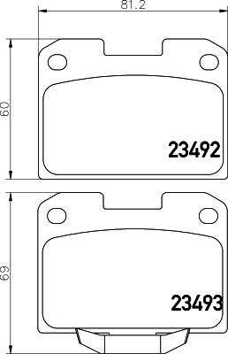 HELLA 8DB 355 037-251 - Kit pastiglie freno, Freno a disco autozon.pro