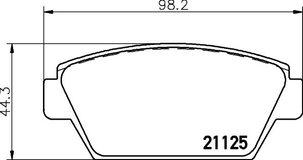 HELLA 8DB 355 037-231 - Kit pastiglie freno, Freno a disco autozon.pro