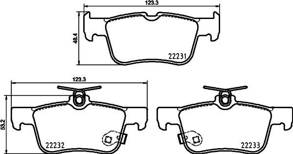 HELLA 8DB 355 037-791 - Kit pastiglie freno, Freno a disco autozon.pro