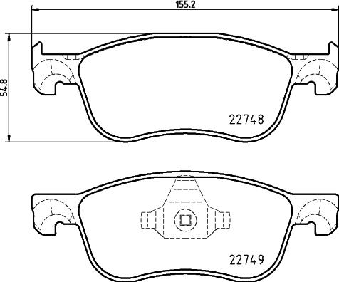 HELLA 8DB 355 037-741 - Kit pastiglie freno, Freno a disco autozon.pro