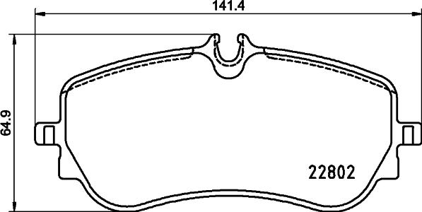 HELLA 8DB 355 037-751 - Kit pastiglie freno, Freno a disco autozon.pro