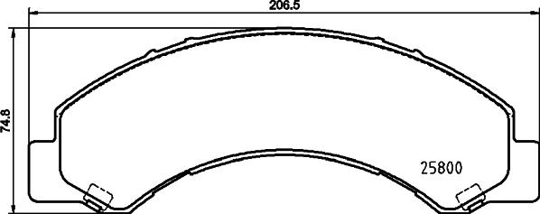 HELLA 8DB 355 037-711 - Kit pastiglie freno, Freno a disco autozon.pro