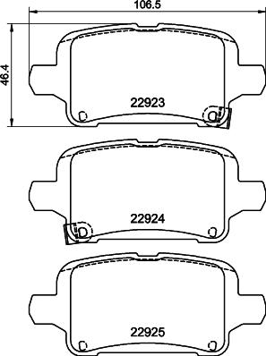 HELLA 8DB 355 037-721 - Kit pastiglie freno, Freno a disco autozon.pro