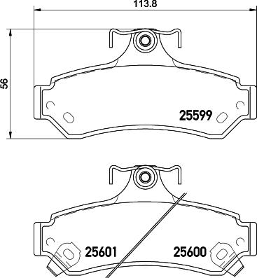 HELLA 8DB 355 029-941 - Kit pastiglie freno, Freno a disco autozon.pro