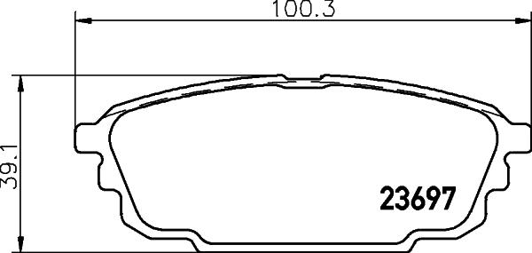 HELLA 8DB 355 029-401 - Kit pastiglie freno, Freno a disco autozon.pro