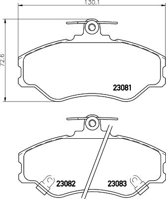 HELLA 8DB 355 029-011 - Kit pastiglie freno, Freno a disco autozon.pro