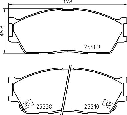 HELLA 8DB 355 029-161 - Kit pastiglie freno, Freno a disco autozon.pro