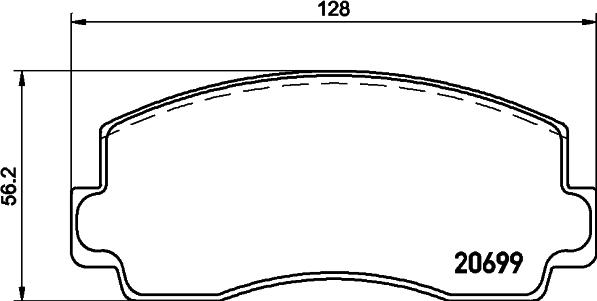 HELLA 8DB 355 029-821 - Kit pastiglie freno, Freno a disco autozon.pro