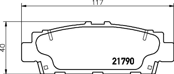 HELLA 8DB 355 029-391 - Kit pastiglie freno, Freno a disco autozon.pro