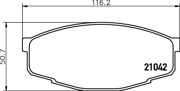 HELLA 8DB 355 029-241 - Kit pastiglie freno, Freno a disco autozon.pro