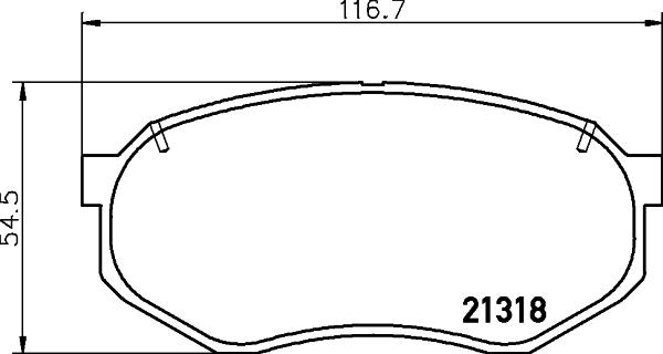 HELLA 8DB 355 029-251 - Kit pastiglie freno, Freno a disco autozon.pro